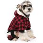PAWZ Road Dog Plaid Coat Pet Winter Clothes Warm and Soft for Small and Medium Dogs