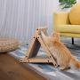 FUKUMARU 3 Sided Vertical Cat Scratching Post, Triangle Cat‘s Scratch Tunnels Toy, Scratcher Ramp for Kitten Play Exercise