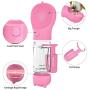 ROYALITA Dog Water Bottle 10oz with Drinking Feeder, Shovel and Garbage Bag Holder, Leak Proof Portable for Walking, Hiking and Traveling