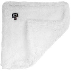 Bessie and Barnie Snow White Luxury Shag Ultra Plush Faux Fur Pet, Dog, Cat, Puppy Super Soft Reversible Blanket (Multiple Sizes), SM - 24'' x 24''