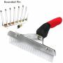 OCTCHOCO Pet Comb Extra-Large Rake Comb Grooming Brush Deshedding Tool Beauty Comb for Large Dogs Golden Retriever Husky German Shepherd