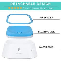 Kinghouse Dog Bowl Dog Water Bowl No-Spill Pet Water Bowl Slow Water Feeder Dog Bowl No-Slip Pet Water Dispenser for Dogs and Cats