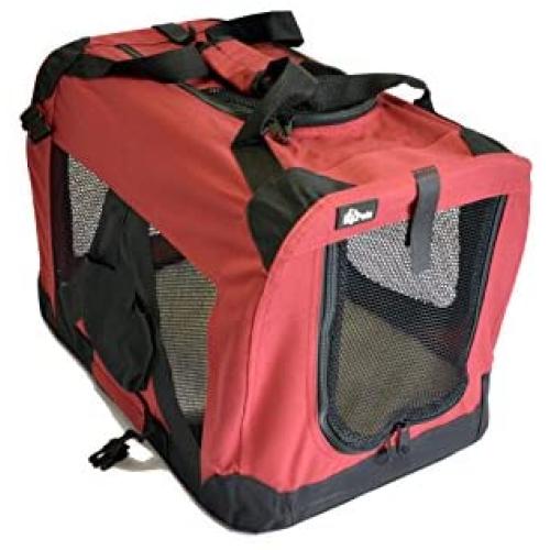 topPets Portable Soft Pet Carrier or Crate or Kennel for Dog, Cat, or Other Small Pets. Great for Travel, Indoor, and Outdoor