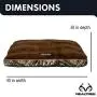 Realtree Camo Deluxe Gusseted Cushion Orthopedic Memory Foam Dog Bed with Accent Piping Realtree Camo Deluxe Gusseted Cushion Orthopedic Memory Foam Dog Bed with Accent Piping