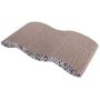 JIKLLSJID Multifunction Cat Climb Tree with Cat Scratching Board, Cool Wave-Style Harden Corrugated Paper Pet Cat Toy Cat Claw-Grinding Plate with Catnip Leopard Prin