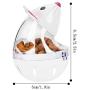 Legendog Small Cat Slow Feeder Cat Food Ball Mice Water Droplet Bone Tumbler Shaped Pet Treat Ball Cat Food Toy Ball Pet Food Ball Legendog Small Cat Slow Feeder Cat Food Ball Mice Water Droplet Bone Tumbler Shaped Pet Treat Ball Cat Food Toy Ball Pet Food Ball