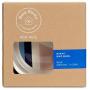 Jonathan Adler: Now House Blue Miami Duo Bowl, Medium | Dishwasher Safe, Easy to Clean Dog Bowl with Anti-Skid Lid | Dual Functionality Bowl for Dogs for Storage or Travel