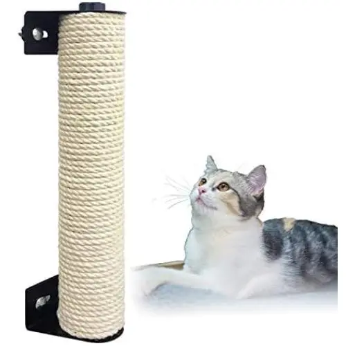 Petter Cat Scratching Post, Sisal Cat Scratcher Climber Wall Cat Scratching Post Cage Mounted Sisal Scratcher for Cats Space-Saving Scratch Post Petter Cat Scratching Post, Sisal Cat Scratcher Climber Wall Cat Scratching Post Cage Mounted Sisal Scratcher for Cats Space-Saving Scratch Post