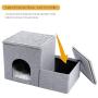 Made4Pets Dog Steps Dog Stairs Pet Ramp Portable Home Ladder with A Deluxe Condo and Pet Toy Storage Box