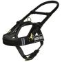Dean and Tyler Guide Brass Hardware Leather Dog Harness, Black/Reflective, Medium - Fits Girth: 25-Inch to 31-Inch, Chest Size: 22-Inch