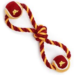 Pet Goods Manufacturing Minnesota Golden Gophers Double Ball with Dog Toy Rope