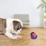 insoftb Tough Rope Chew Toys Set for Medium Large Dogs 3 Pack 100% Natural Cotton 5-Knot 2-feet Tug of War Rope Big Playing Ball Circle Toy