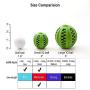EETOYS IQ Dog Treat Ball Interactive Treat Dispensing Dog Puzzle Toy Rubber Dog Ball Slow Feeding Food Dispensing Dog Toy Reduce Boredom Teething Toy for Small Large Dogs