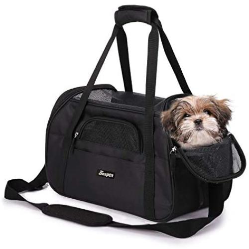 JESPET Soft-Sided Kennel Pet Carrier for Small Dogs, Cats, Puppy, Airline Approved Cat Carriers Dog Carrier Collapsible, Travel Handbag & Car Seat