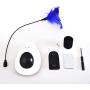 Ito Rocky Interactive UFO Cat Toy 2 in 1 Automatic Rotating Teasing Feather cat Chase Toy - Activity Toy for Kitten