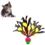 Anixl Feather False Mouse Sucker Ball Playing Toys for cat