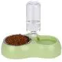 THEMART Double Dog Cat Bowls Premium Stainless Steel Pet Bowls No-Spill Resin Station, Pet Food Water Feeder with Automatic Water Bottle THEMART Double Dog Cat Bowls Premium Stainless Steel Pet Bowls No-Spill Resin Station, Pet Food Water Feeder with Automatic Water Bottle