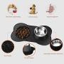 FLYINGCOLORS Pet Bowl Set Black