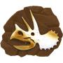 Jurassic World Fossil Vinyl Toys for Dogs with T-Rex, Triceratops Logo Bulk Order, 24 Pieces for Pet Shops | Squeaky Dog Toys Safe for All Dogs and Aggressive Chewers