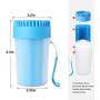 Emoly Portable Dog Paw Cleaner Upgrade Dog Cleaning Brush Paw Cleaner for Small/Medium Dogs (New, Blue)