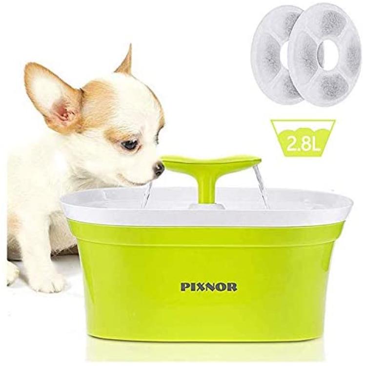 PIXNOR Pet Water Fountain, 95oz/2.8L Automatic Cat Water Fountain Dog
