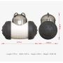 Pet Slow Feeder Toy Food Dispenser Interactive Toys, Pet Leaking Toy,Pet Feeder for Small Cat Puppy and Rabbit, etc. (Black)