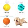 3 Pcs Dog Chew Toys Puppy Teething Chew Ball Toys , IQ Puzzle Interactive Food Dispensing Dog Toys, Natural Rubber Tooth Cleaning Toys Pet Supplies for Small Medium Dogs