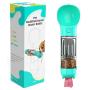 Portable Dog Water Bottle,4-in-1 Dog Water Dispenser with Food Container,Water Bottle, Poop Shovel,Garbage Bag, for Travel Walking Hiking Backpack, Pet Water Bottle for Small Large Dog Cat Puppy