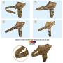 yisibo Tactical Dog Harness Military Working Dog Vest No-Pull Adjustable K9 Service Dog Training Vest with Handle