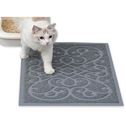 PetLike Cat Litter Mat Kitty Litter Mats, Traps Litter from Box and Cats, Cat Litter Trapping Mat Pet Feeding Mat, Soft on Kitty Paws