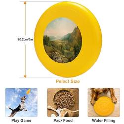 Pet Frisbee Flying Disc Dog Toy - Multifunction Minding The Flock Thomas Moran