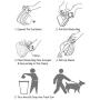 KALLAK Portable Dog Poop Scooper，Sanitary Dog Waste Pick Up, Heavy Duty Dog Waste Cleaner with Bag Dispenser, Dog Leash Clip and Waste Bags Included