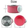 Lucky Interests Crate Dog Bowl, 2-in-1 Plastic Bowl & Stainless Steel Bowl Removable Hanging Food & Water Feeder Cage Bowl Coop Cup for Cat, Puppy, Birds, Parrot, Guinea Pigs Lucky Interests Crate Dog Bowl, 2-in-1 Plastic Bowl & Stainless Steel Bowl Removable Hanging Food & Water Feeder Cage Bowl Coop Cup for Cat, Puppy, Birds, Parrot, Guinea Pigs