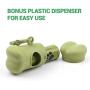 PetInn Biodegradable Dog Poop Bags, Extra Thick and Strong Dog Waste Bags with 2 Dispenser, Leak-Proof, 15 Doggy Bags Per Roll (570 Bags)