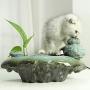 Pet Drinking Pet Ceramic Intelligent Fountain Water Dispenser Automatic Circulation Cat Drinking 1.3L Dog Water Bottle