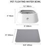 Didog Dog Water Bowls No-Spill Pet Slow Feeder Drink Bowls, Splash Proof & Vehicle Carried Travel Water Bowls, BPA Free Material, 35oz (1L) Drinking for Dogs & Cats