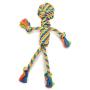 Colorful Toys for Dogs Mighty Bright Colored Knotted Tough Rope Man Tug 12'' Long