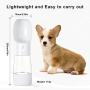 Sukeen Dog Water Bottle for Walking and Food Container 2 in 1, Portable Pet Travel Water Drinking Cup Outdoor Hiking, Travel for Puppy, Cats, and Other Small Animals