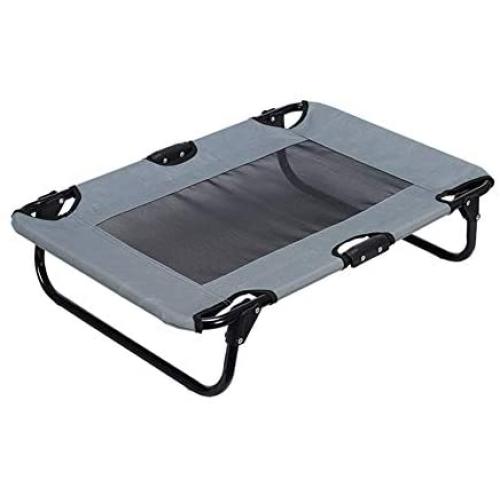 Pet Beds for Dog Cooling Elevated Dog Bed Teslin Mesh Pet Cot Moisture Proof Non-Slip Mat Sized for Small & Medium Pet 77x52x18cm Home for Cats Y