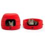 Disney Mickey Mouse 2-in-1 Honeycomb Hut Cuddler in Mickey Bobble (Dog Bed / Cat Bed)