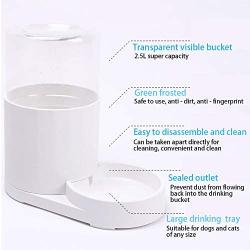 JUNSPOW Pet Water Dispenser 2.5L Large Capacity Automatic Water Dispenser, Medium and Small dag,Cats pet Bottles