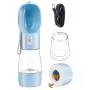 Dioxide Portable Dog Water Bottle Dispenser,2 in 1 Pet Water and Food Bottle Leak Proof for Pets Outdoor Walking, Hiking, Travel,Food Grade Plastic (Blue) Dioxide Portable Dog Water Bottle Dispenser,2 in 1 Pet Water and Food Bottle Leak Proof for Pets Outdoor Walking, Hiking, Travel,Food Grade Plastic (Blue)