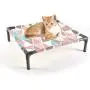 Laifug Elevated Cat Bed,Comfortable Kitten Bed with Washable Cotton Sheets Pine,Pet Bed for Cats or Small Dogs