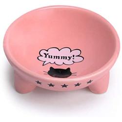 Cat Dish Food Bowl Non Slip Dog Dish Pet Food Bowls Shallow Cat Water Bowl Cat Feeding Wide Bowls Raised Puppy Food Bowl