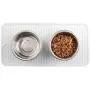 mDesign Premium Quality Pet Food and Water Bowl Feeding Mat for Cats and Kittens - Waterproof Non-Slip Durable Silicone Placemat - Raised Edges, Food Safe, Non-Toxic - Small - Clear mDesign Premium Quality Pet Food and Water Bowl Feeding Mat for Cats and Kittens - Waterproof Non-Slip Durable Silicone Placemat - Raised Edges, Food Safe, Non-Toxic - Small - Clear