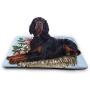 Extra Large Dog Pet Bed Pad Funny Hippie Eagle Owl Roses Wreath Bird Animals Fleece Dog Bed Mattress For Large Dogs Cats Pig Non-Slip Waterproof Pet Mat Dog Pads For Cars, Dog Crate Kennel, Rectangle