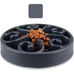 wangstar Slow Pet Bowl Slow Feeder for Dog Cats, Bloat Stop Puzzle Bowl Fun Maze Feeder Slow Feeding Anti-Skid Design