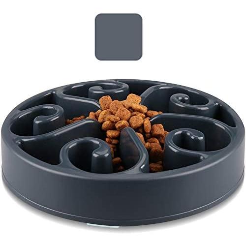 wangstar Slow Pet Bowl Slow Feeder for Dog Cats, Bloat Stop Puzzle Bowl Fun Maze Feeder Slow Feeding Anti-Skid Design