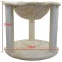 Big Adult Cat Tree Condo Furniture Kitten Activity Tower Pet Kitty Play House with Sisal-Covered Scratching Posts and Perches Hammock