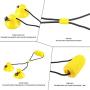 EZESO Corn Dog Chew Toys with Double Suction Cup, Dog Toothbrush Chew Toy Cleaning Teeth Brushing Dental Health, Pet Molar Bite Toy with Rope Resistant for Small Middle Pets